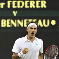 Federer - Benneteau: Siêu kịch tính (vòng 3 Wimbledon)