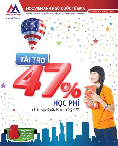 AMA tài trợ 47% học phí – Cơ hội duy nhất trong năm, Giáo dục - du học, 