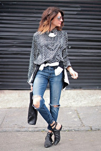 Tự tay làm quần jeans rách cực chất! - 9