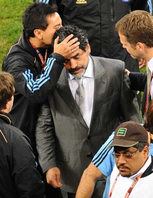 Vì sao Argentina thảm bại trước ĐT Đức?, World Cup 2010, World Cup, tứ kết, Maradona, Argentina, Đức