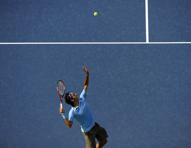 Federer tràn đầy tự tin bước vào trận đấu với tay vợt Beck tại Mỹ mở rộng