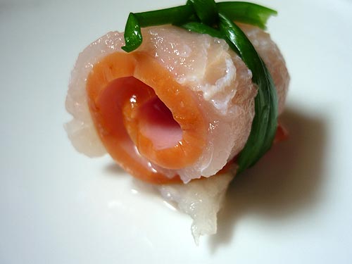 Cá cuộn hấp trà xanh - 2