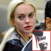 Lindsay Lohan diện giày siêu đắt đến tòa án