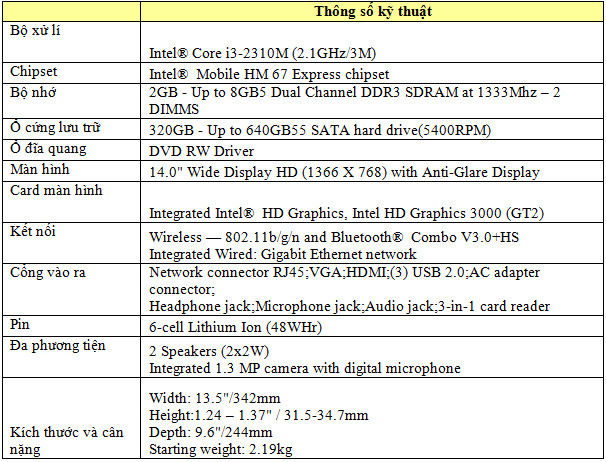 Dell Vostro 1450 – Laptop phong cách Mỹ, Công nghệ thông tin, 