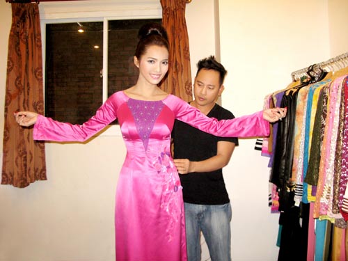 Hoàng Yến yểu điệu cùng áo dài ren - 20