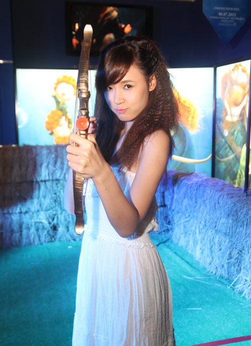 Midu hóa công chúa tóc xù đáng yêu, Phim, Midu, Hotgirl Midu, Thien menh anh hung, Brave, Cong chua toc xu, Mua he lanh, Dien vien, Ngoi sao