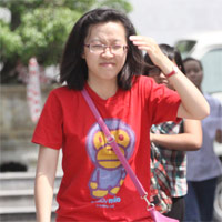 Những thí sinh ra sớm nhất phòng thi