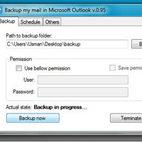 Lập lịch sao lưu tập tin Outlook PST với Backup my Mail