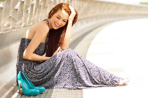 Khánh My buông vai trần trong nắng, Phim, Khanh My, Cuoi duong bang, phim truyen hinh, Huy Khanh, Bang Chau, Truong Nam Thanh, nguoi mau, dien vien, dien xuat, thoi trang, sac dep, tin tuc