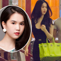 Ngọc Trinh tư lự ăn tối!
