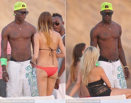 Rừng chân dài vây quanh Balotelli, Bóng đá, balotelli, super mario, paris hilton, cau be hu, rafaella fico, man city, bong da, bong da 24h, ket qua bong da, bao bong da