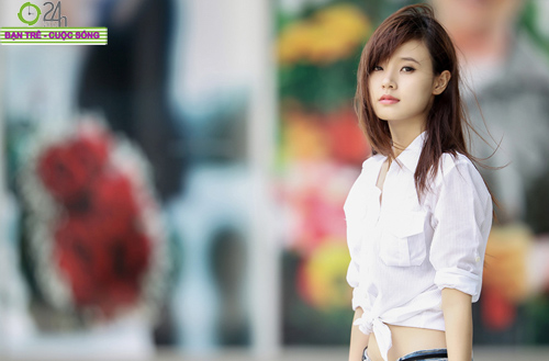 Hot girl Midu xinh tươi trên phố Sài Gòn, Bạn trẻ - Cuộc sống, Hot girl midu, mi du, thien menh anh hung, hot girl sai thanh, hot girl Viet, ban tre, gioi tre, bao, hot girl ngay nay, anh girl xinh