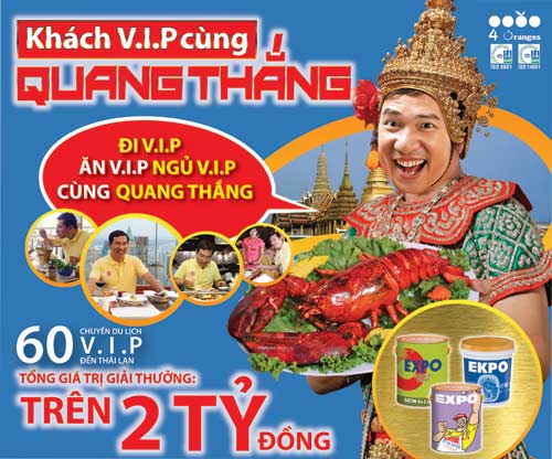 4 Oranges khuyến mãi: "Khách VIP cùng Quang Thắng", Thị trường - Tiêu dùng, 