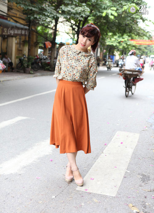 Chọn áo hoa vintage ngày cuối tuần - 5