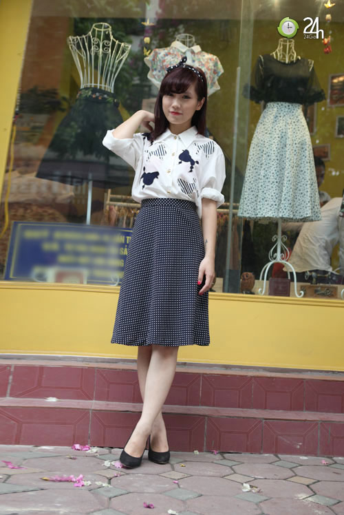 Chọn áo hoa vintage ngày cuối tuần - 4