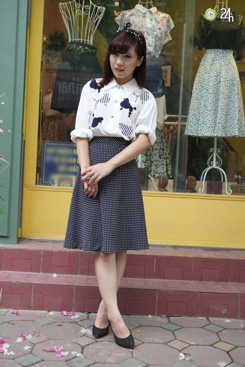 Chọn áo hoa vintage ngày cuối tuần - 3