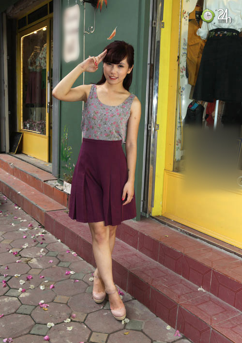 Chọn áo hoa vintage ngày cuối tuần - 8