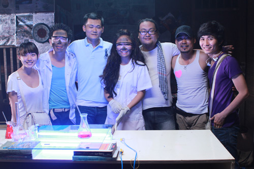 Văn Mai Hương diễn hài cùng Thái Hòa, Ca nhạc - MTV, Van Mai Huong, Thai Hoa, quay MV, video clip, chuyen tinh nha tho, tau hai, ca si, tin tuc