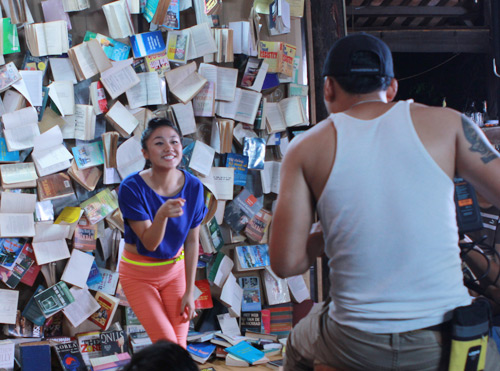 Văn Mai Hương diễn hài cùng Thái Hòa, Ca nhạc - MTV, Van Mai Huong, Thai Hoa, quay MV, video clip, chuyen tinh nha tho, tau hai, ca si, tin tuc