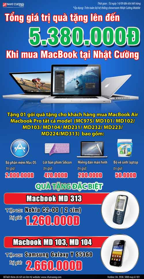 Macbook trao tay nhận ngay điện thoại tại Nhật Cường - 1