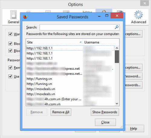 Xem lại password đã lưu trên Firefox, Chrome - 2