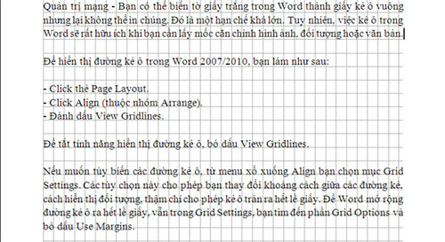 Hướng dẫn kẻ ô vuông trong Word - 1