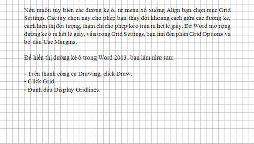 Hướng dẫn kẻ ô vuông trong Word - 2