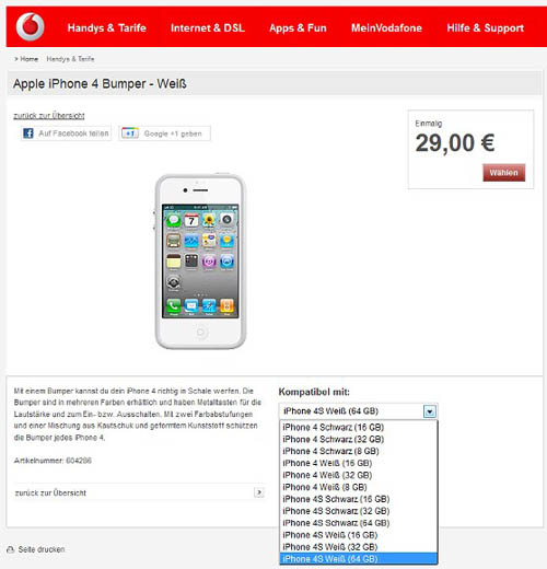iPhone 4S 64GB cập bến Vodafone - 1