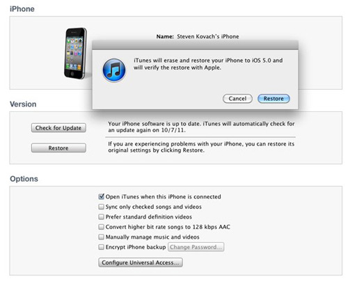 Hướng dẫn chi tiết cách cài đặt iOS 5, Công nghệ thông tin, huong dan cai dat iOS 5, cai dat iOS 5, iOS 5, ra mat iOS 5, phan mem iOS 5, Apple, bao