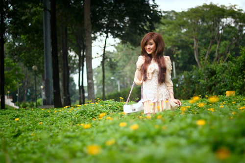 Thời trang của nàng công chúa, Thời trang, nhan vat thoi trang, vay ren, mau hong, dang yeu, de thuong, vay ngan, vay hai tang