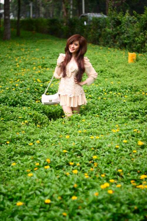 Thời trang của nàng công chúa, Thời trang, nhan vat thoi trang, vay ren, mau hong, dang yeu, de thuong, vay ngan, vay hai tang