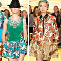 Vườn hoa Ấn Độ trên sàn catwalk