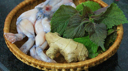 Ếch xào tía tô - món ngon ngày lạnh - 1