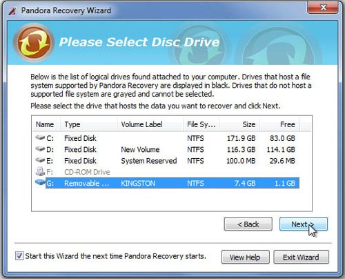 Khôi phục các tập tin đã xóa cực đơn giản, Công nghệ thông tin, khoi phuc tap tin da xoa, khoi phuc tap tin, Pandora Recovery, cach khoi phuc tap tin da xoa, tap tin da xoa, thu thuat,
