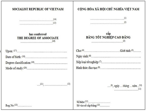 Lại thay mẫu bằng tốt nghiệp CĐ và TCCN mới - 2