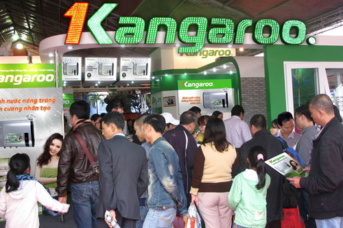 ''Cháy'' bình nước nóng tráng kim cương nhân tạo Kangaroo - 1