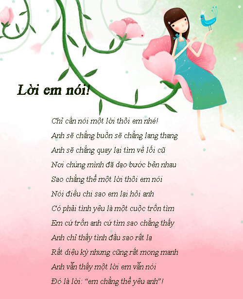 bạn hay gửi những bức thư ti nh những bai thơ do bạn