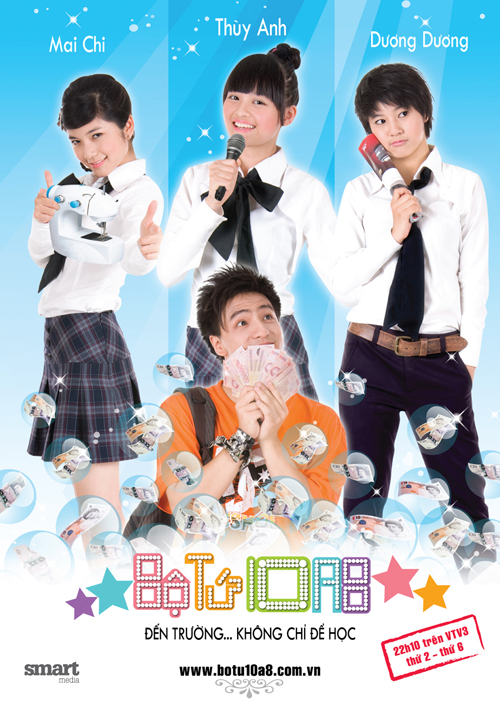 Bộ tứ 10A8: Đất diễn cho tuổi teen “quậy” , Phim,