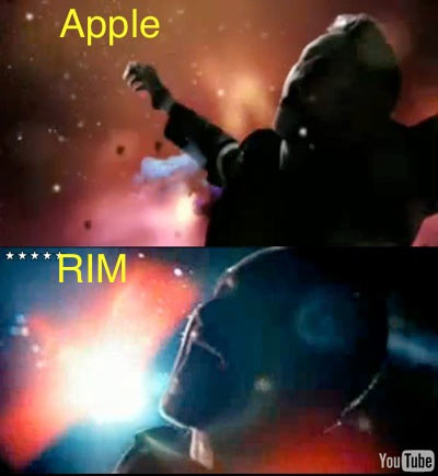 BlackBerry “nhại” quảng cáo của Apple? - 1