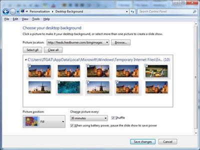 Lấy ảnh nền của Bing làm wallpaper cho Windows 7 - 2