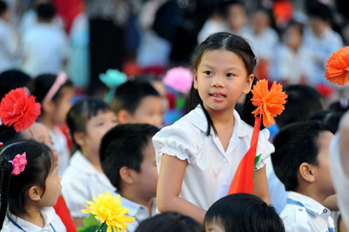 Hình ảnh hồn nhiên của các bé ngày khai trường - 9