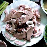 Mẹo nhỏ với lòng, bao tử heo