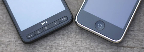 HTC HD2 so dáng với iPhone 3GS, Thời trang Hi-tech, 
