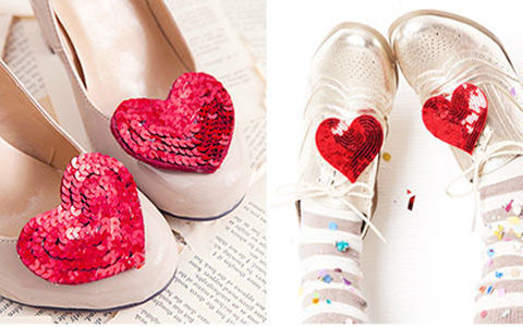 Bí quyết mặc đẹp - Làm giày đính trái tim lấp lánh cực dễ trong 8 phút