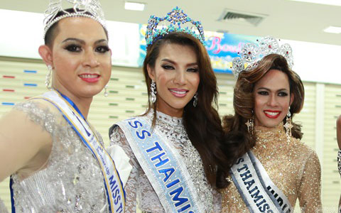 Xu hướng thời trang - Dàn hoa hậu chuyển giới nô nức đọ sắc ở Bangkok