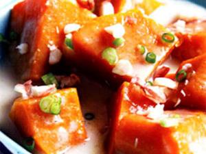 Ẩm thực - Ngọt thơm món bí rợ hầm dừa miền Tây Nam Bộ