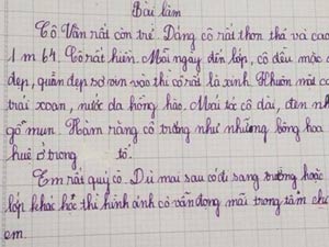 Giáo dục - du học - Thú vị bài văn miêu tả cô giáo của học sinh lớp 5