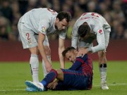 Bóng đá - Neymar đổ máu sau pha xoạc bóng “lạnh sống lưng”