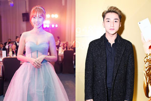 Phim - Sơn Tùng bảnh bao bên Hari Won xinh đẹp đi sự kiện