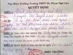 Tin tức trong ngày - Bị đình chỉ học vì… “bỏ biểu diễn văn nghệ”(?!)